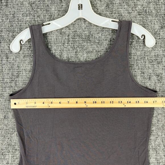 Duluth Womens Tank Top Medium Gray‎ Fitted Stretch Gym Activewear Athleisure - Picture 5 of 7